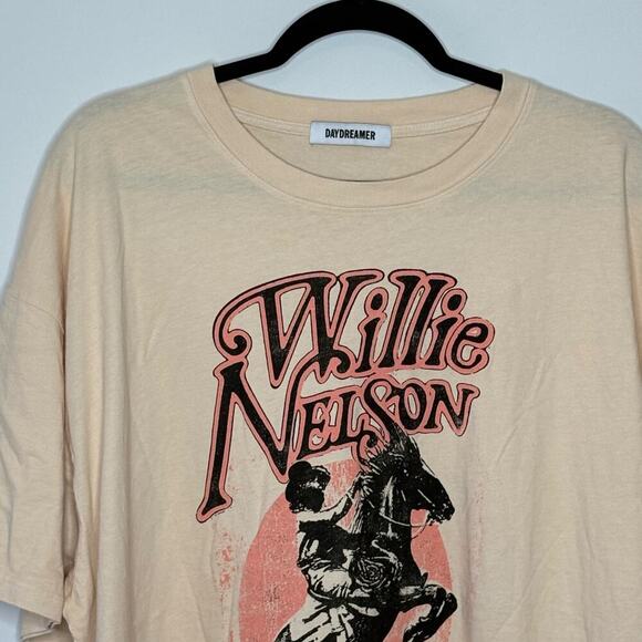 Daydreamer Willie Nelson Route 66 Weekend Sand Tee Womens One Size - Picture 4 of 7